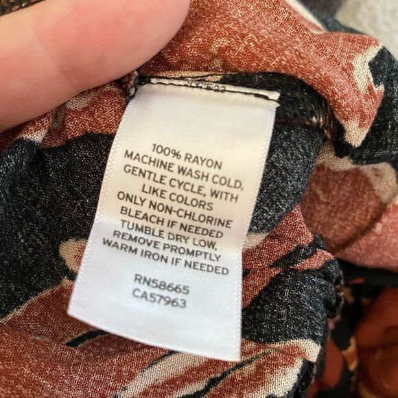 NWT BP brown burnout tiger stripe wrap front plus size crop top - Picture 4 of 6